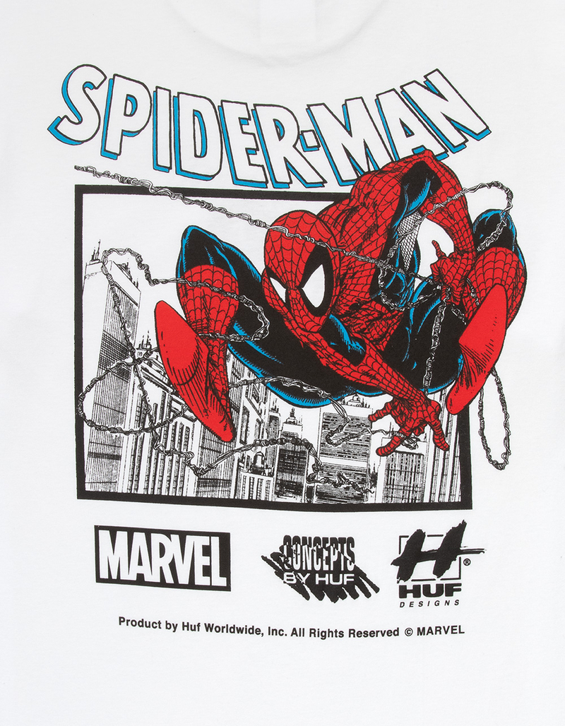 HUF x Marvel Spiderman Webcrawl Mens Tee image number 2