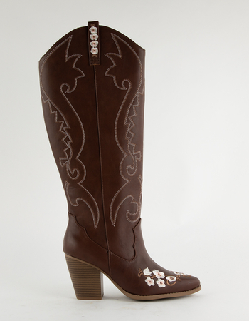 SODA Kaitlin Womens Tall Western Boots