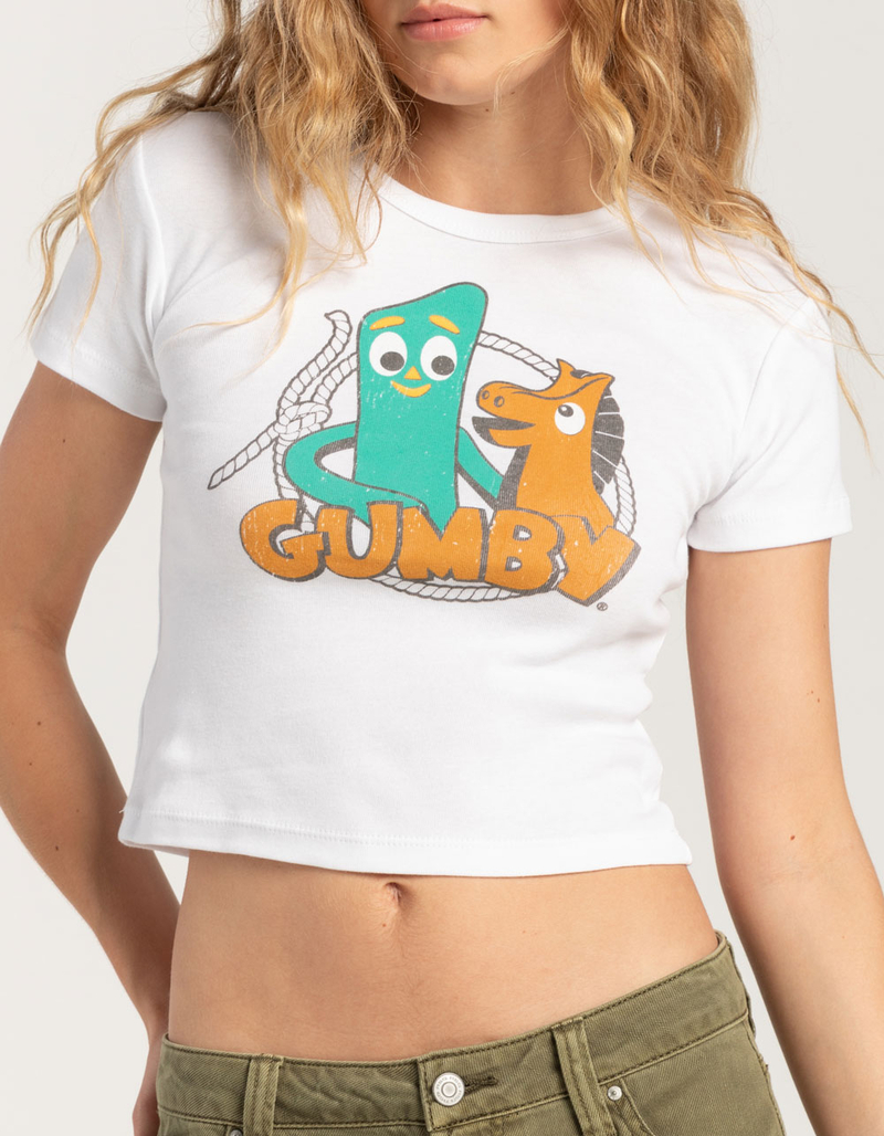GUMBY Womens Baby Tee image number 3