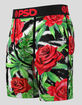 PSD Red Rose Buds Mens Boxer Briefs image number 1