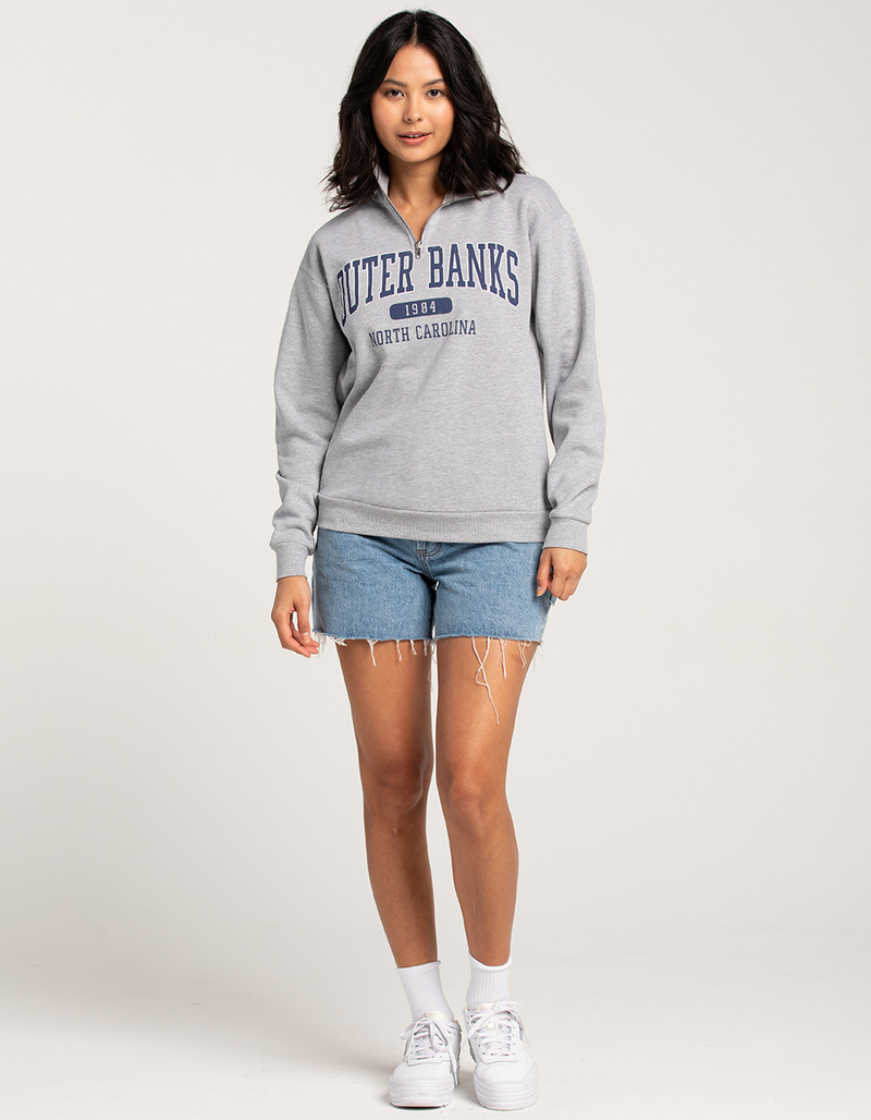 FULL TILT Half Zip Outer Banks Womens Sweatshirt image number 5