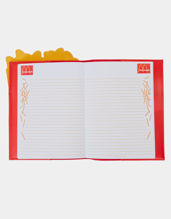 LOUNGEFLY McDonald's French Fries Refillable Stationery Journal