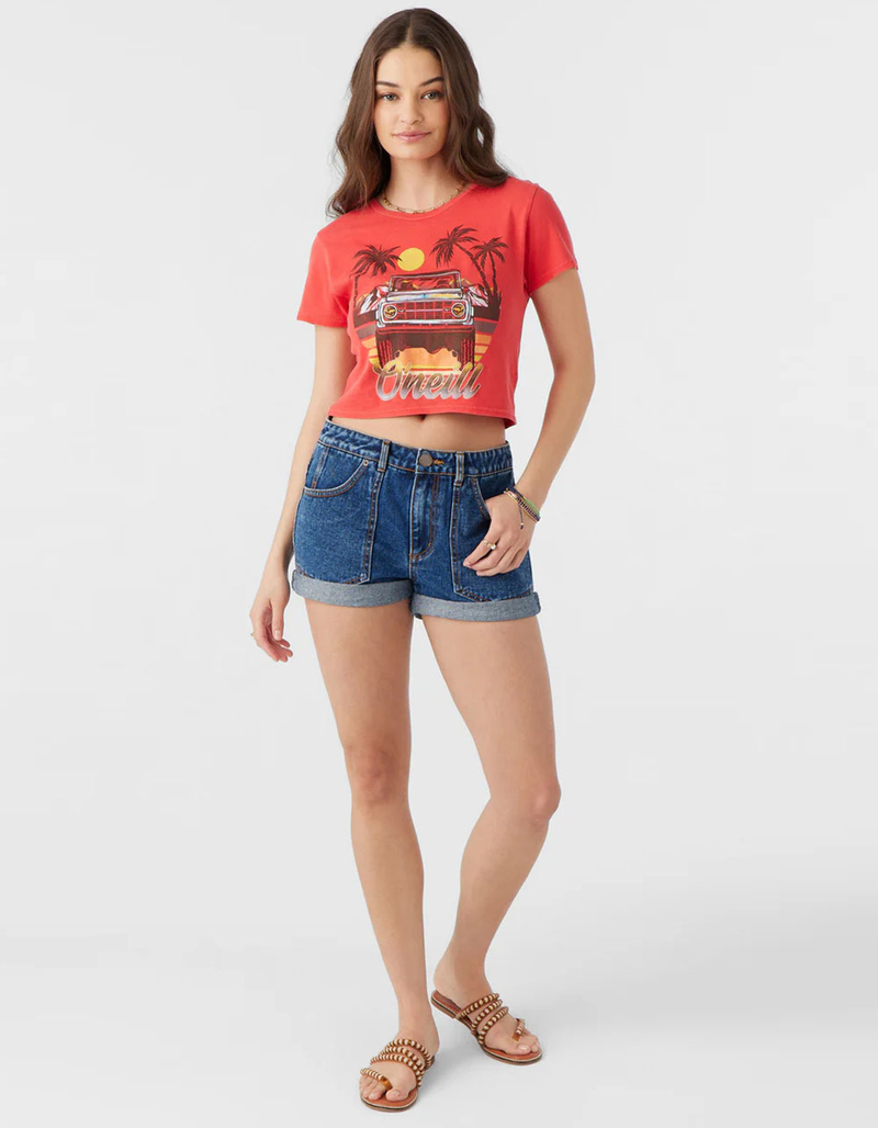 O'NEILL Drive Wild Womens Crop Baby Tee image number 4