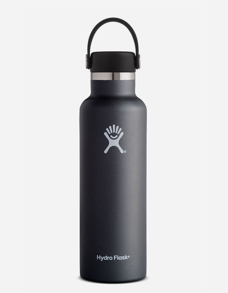 HYDRO FLASK Black 21 oz Standard Mouth Water Bottle image number 0