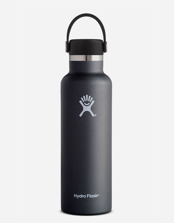 HYDRO FLASK Black 21 oz Standard Mouth Water Bottle