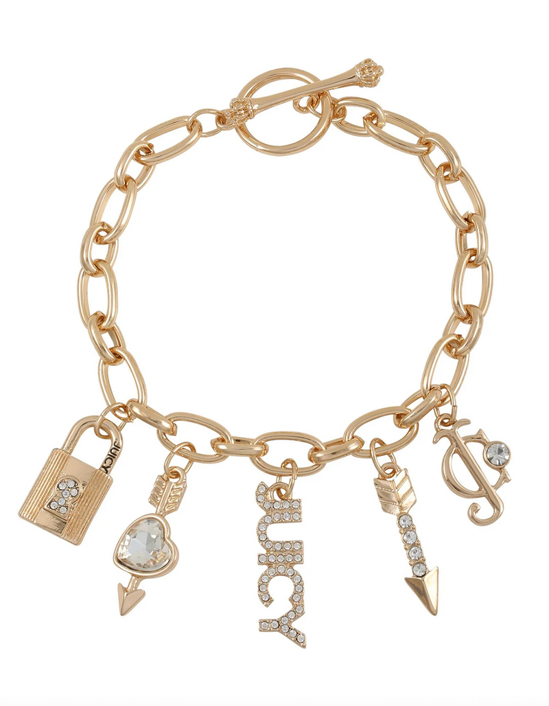 JUICY COUTURE Lock And Key Toggle Charm Bracelet image number 0