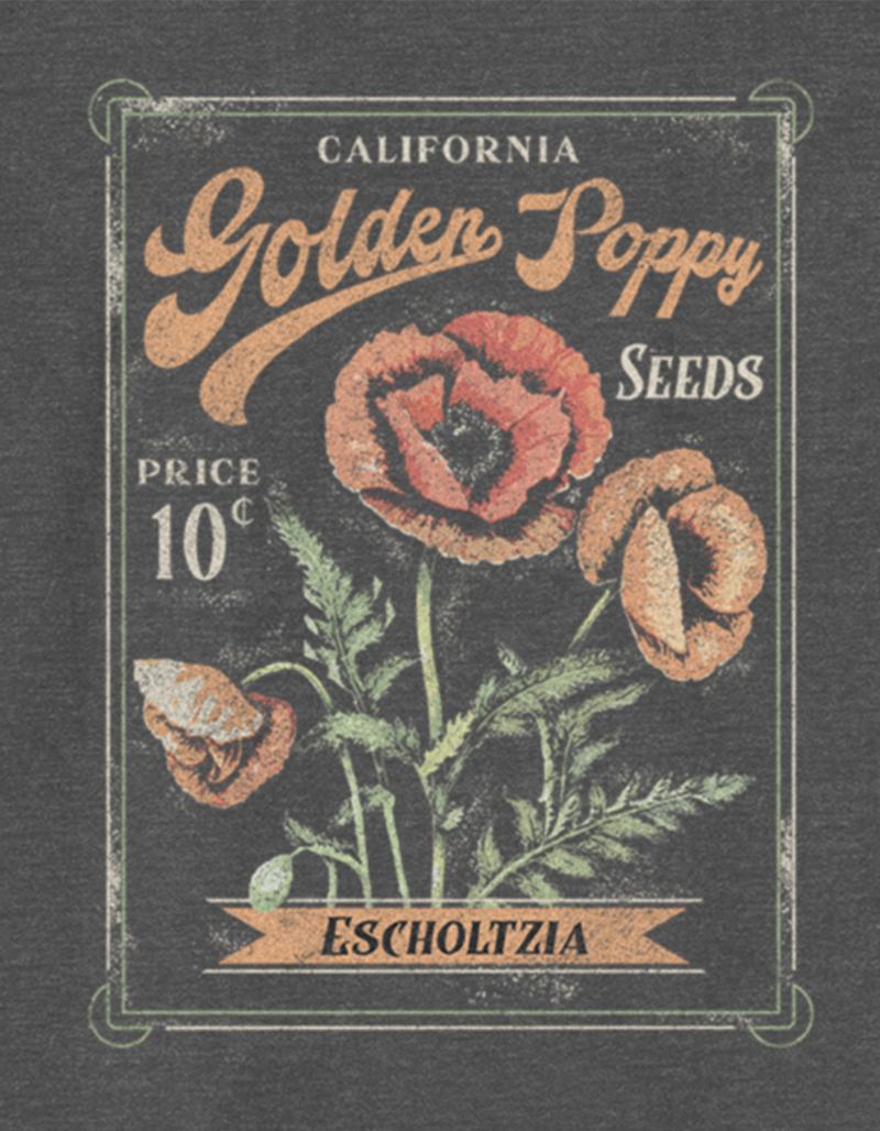 CALIFORNIA Poppy Seeds Unisex Kids Tee image number 1
