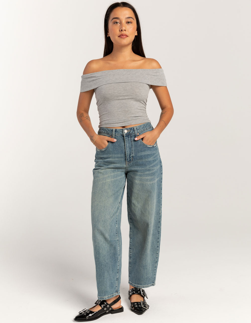 RSQ Womens Off The Shoulder Top image number 1