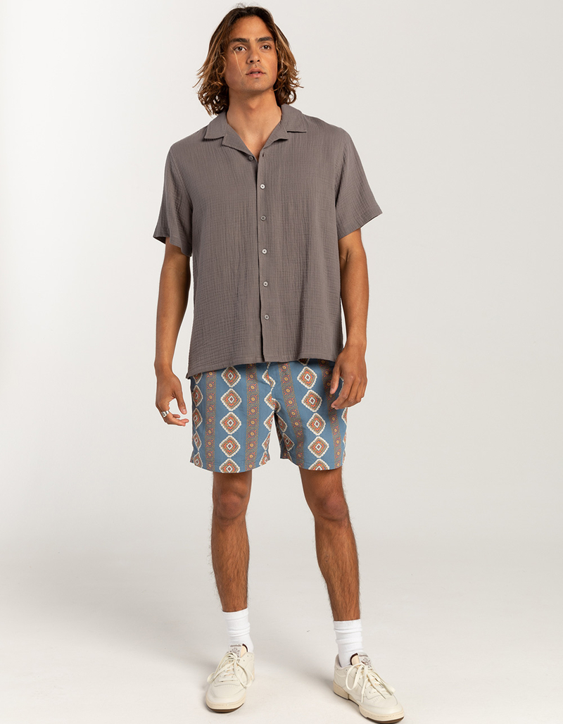 RSQ Mens Gauze Camp Shirt image number 8