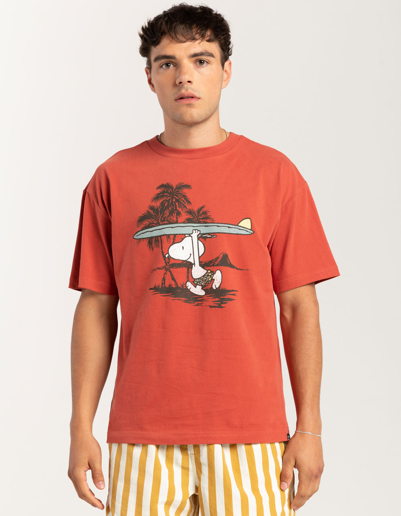 RSQ x Peanuts Surfboard Mens Oversized Tee image number 2