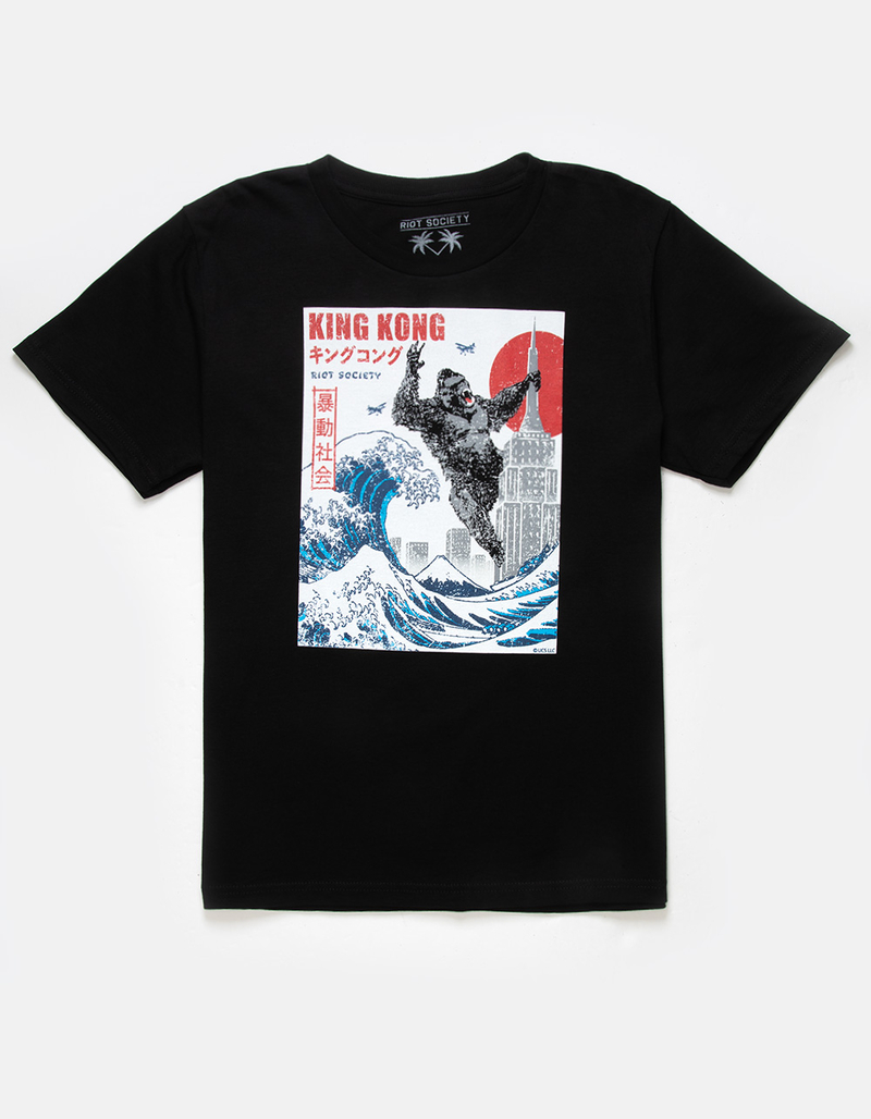 RIOT SOCIETY King Kong Great Wave Boys Tee image number 0