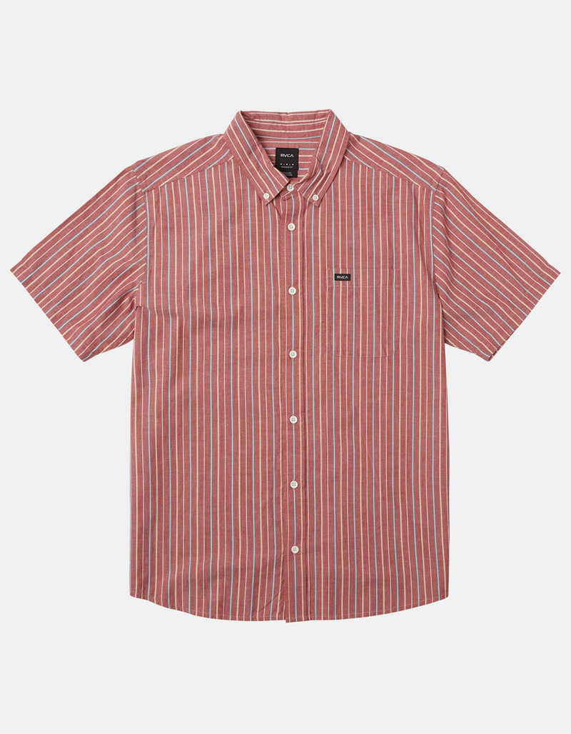 RVCA Daybreak Stripe Boys Button Up Shirt image number 0