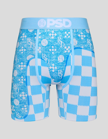 PSD Blue Denim Drip Mens Boxer Briefs