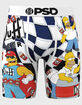 PSD x The Simpsons Duff Check Mens Boxer Briefs image number 1