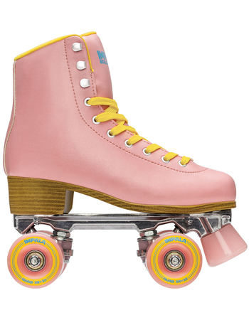 IMPALA ROLLERSKATES Pink & Yellow Quad Skates