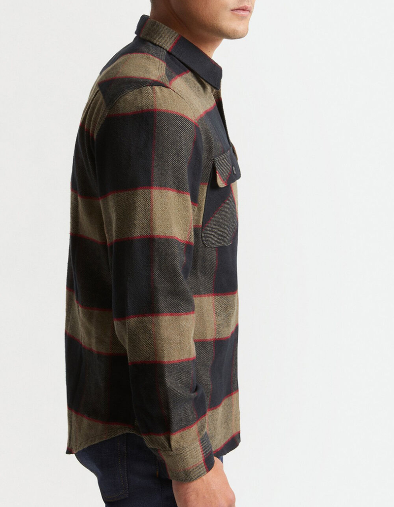 BRIXTON Bowery Mens Flannel Shirt image number 5
