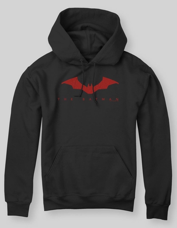 THE BATMAN Simple Red Logo Unisex Hoodie