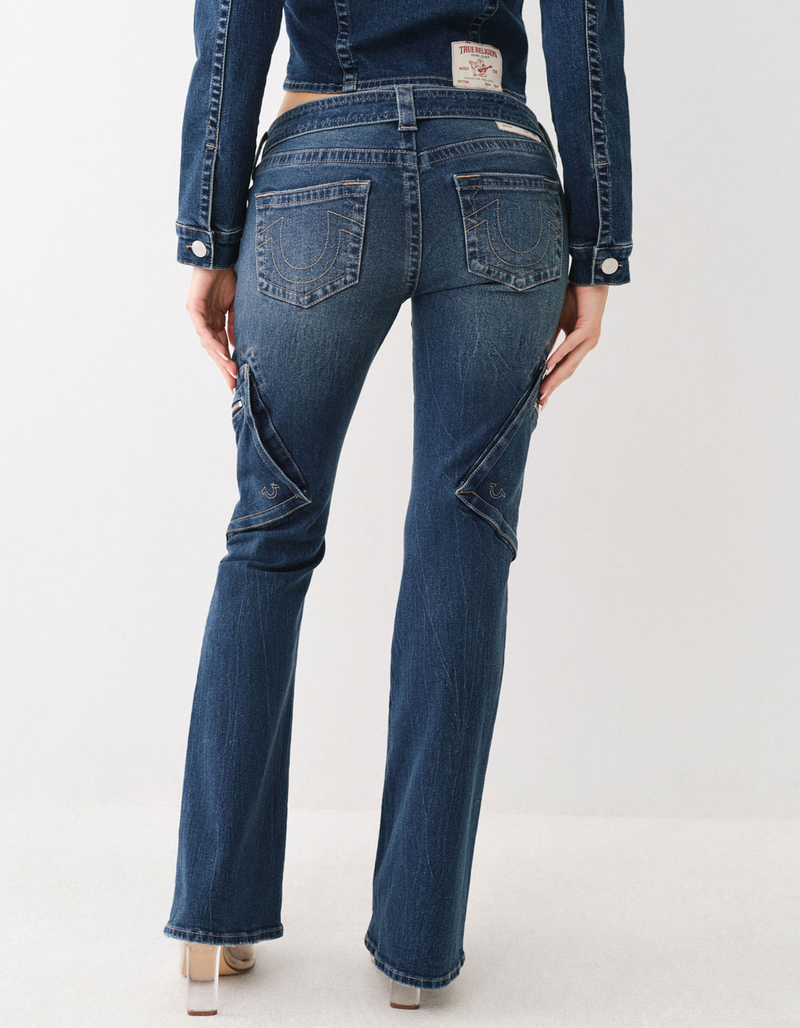 TRUE RELIGION Becca Womens Belted Cargo Bootcut Jeans image number 2