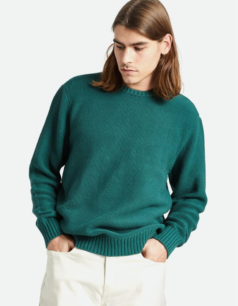 BRIXTON Jacques Mens Waffle Knit Sweater image number 1
