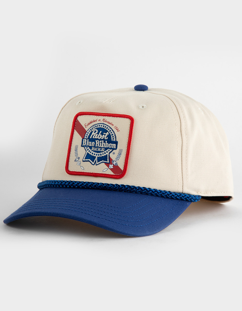 AMERICAN NEEDLE Pabst Blue Ribbon Snapback Hat image number 0