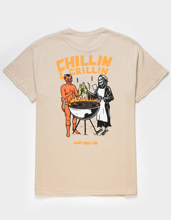 LAST CALL CO. Chillin & Grillin Mens Tee
