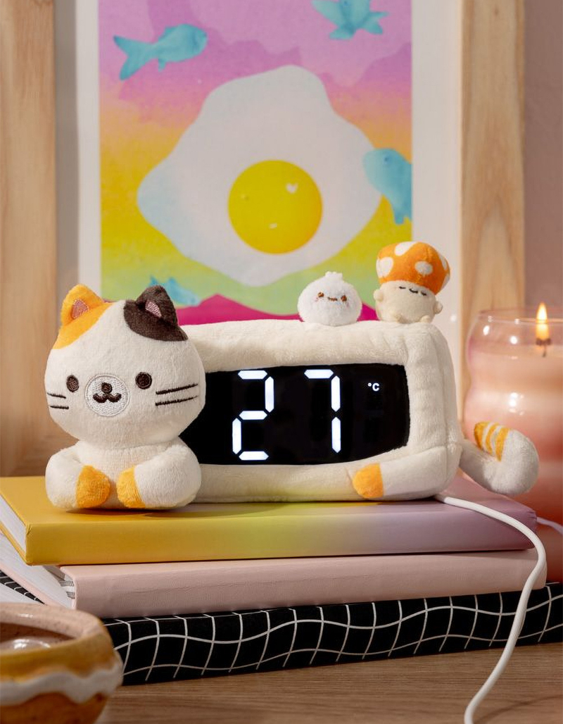 SMOKO Calico Cat Plush Clock image number 1