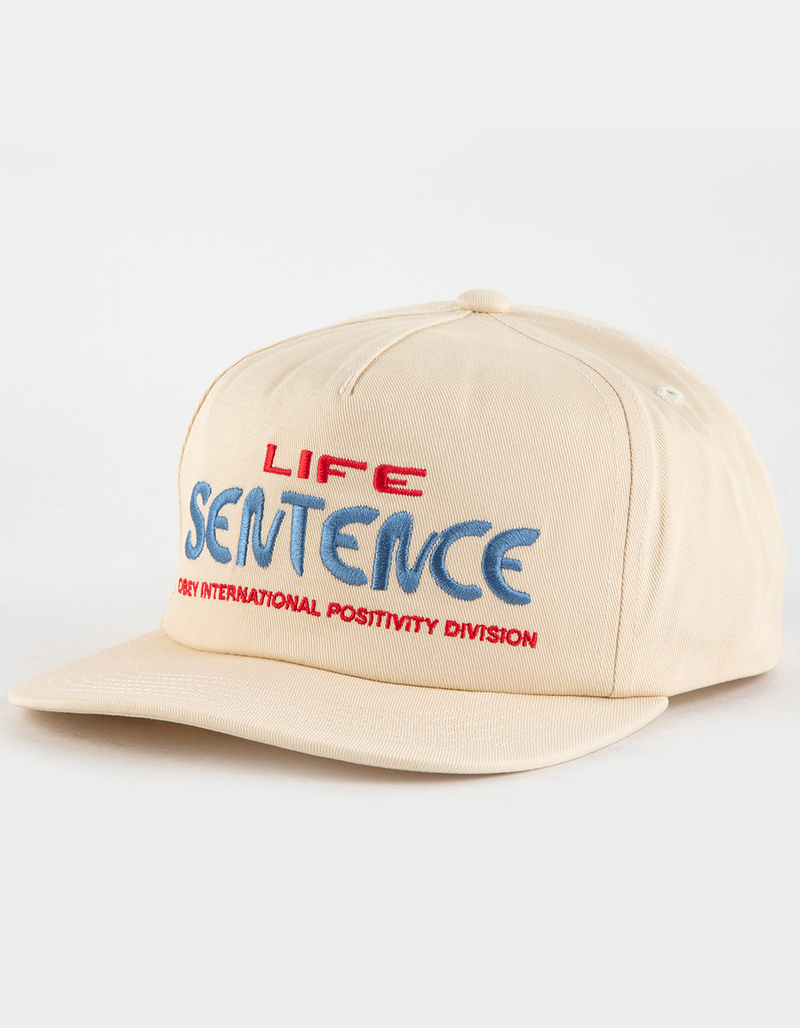 OBEY Life Sentence Snapback Hat image number 0