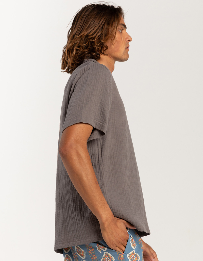 RSQ Mens Gauze Camp Shirt image number 6