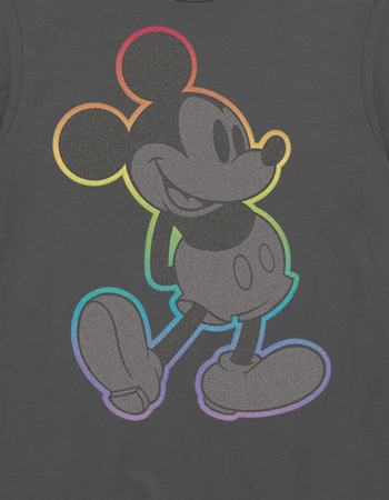 DISNEY Mickey Rainbow Outline Unisex Tee