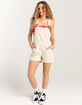 RSQ Womens Twill Washed Shortalls image number 4