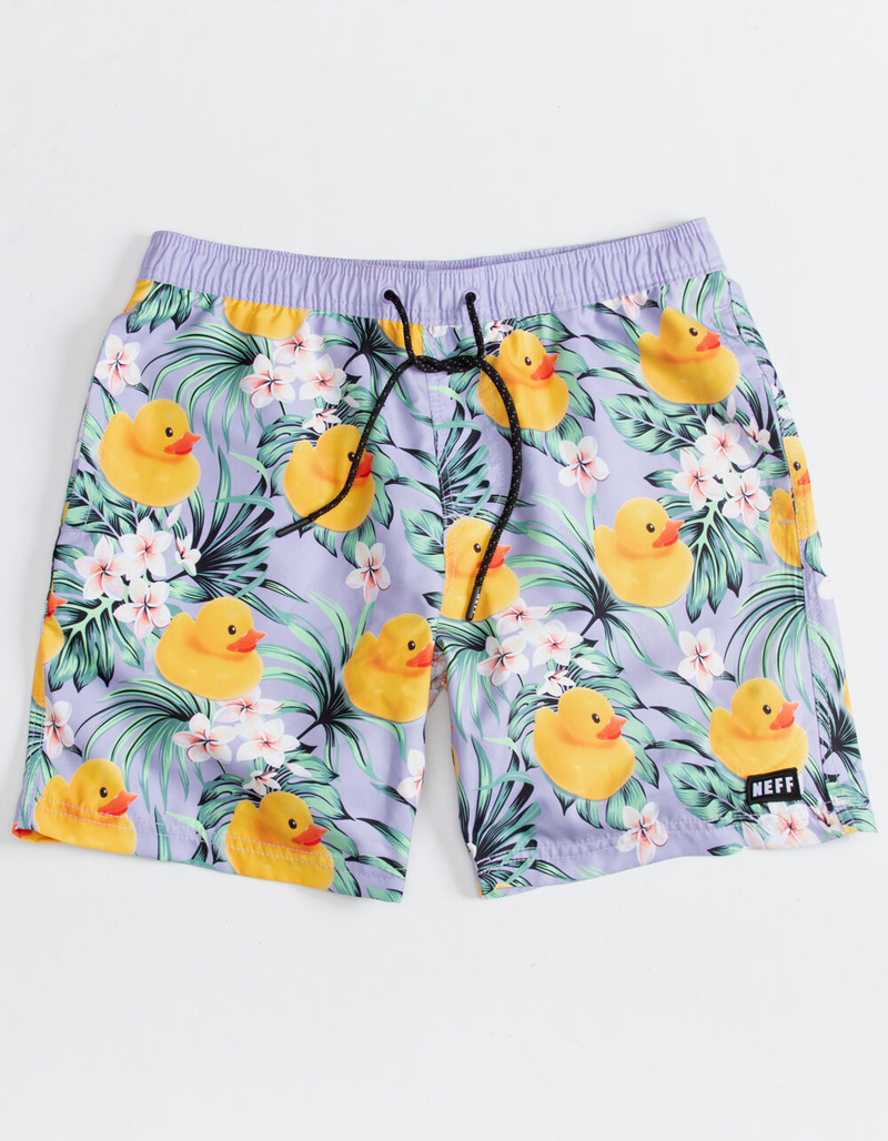 NEFF Ducky Floral Mens Volley Shorts image number 1