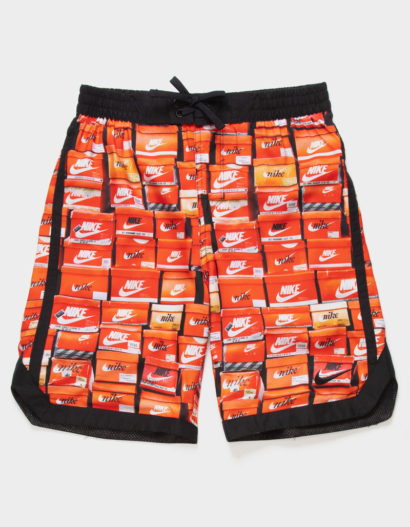 NIKE Stacked Fadeaway Boys Volley Swim Shorts image number 0