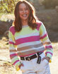RSQ Womens Mix Stitch Stripe Sweater image number 1