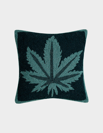 Mary Jane Teal Hooked Pillow