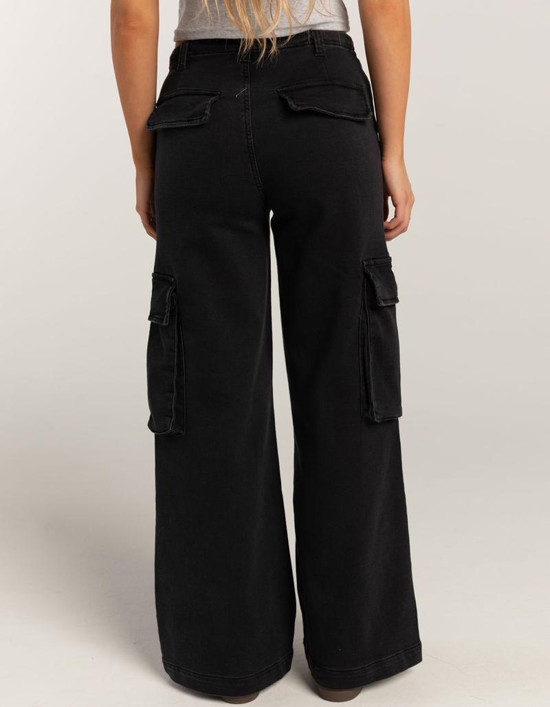 RSQ Womens Mid Rise Stretch Cargo Pants image number 3