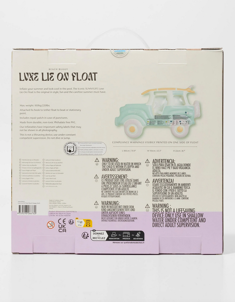 SUNNYLIFE Beach Buggy Luxe Lie-On Float image number 5