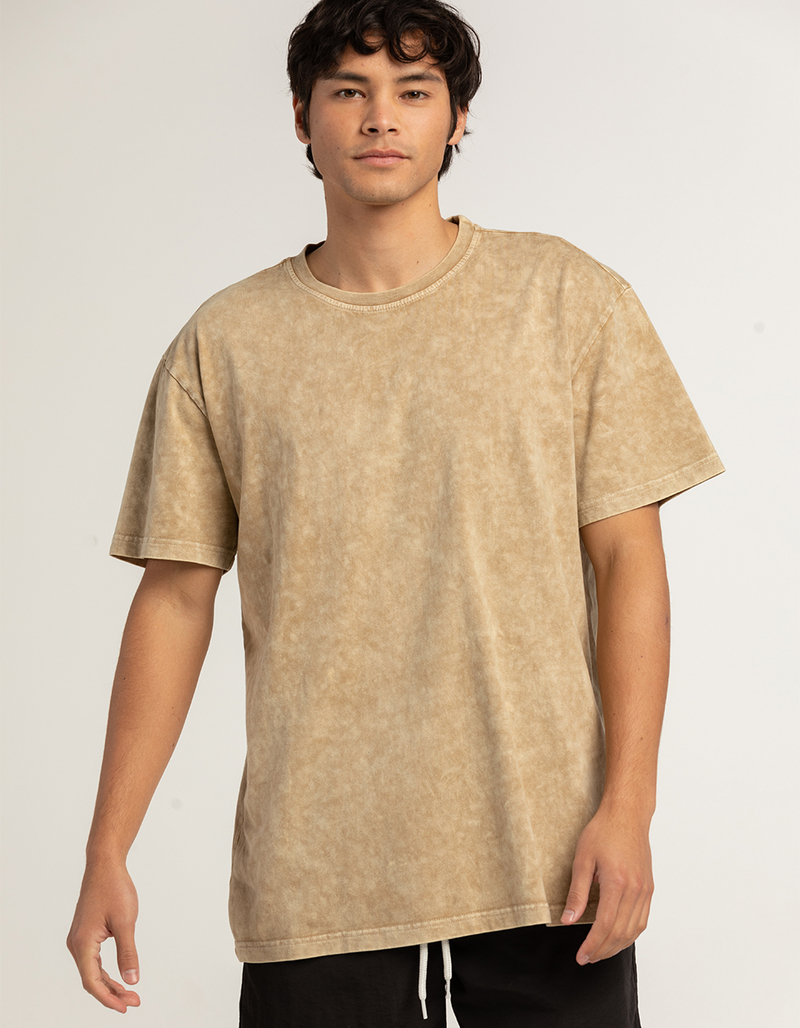 RSQ Mens Acid Wash Oversized Tee image number 2