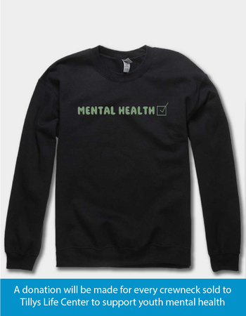 TLC x Mental Health Month Health Check Unisex Crewneck Sweatshirt