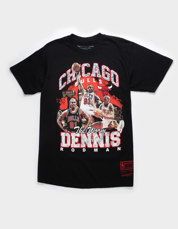 MITCHELL & NESS Chicago Bulls Dennis Rodman Mens Tee