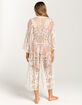 DO EVERYTHING IN LOVE Floral Lace Womens Kimono image number 2