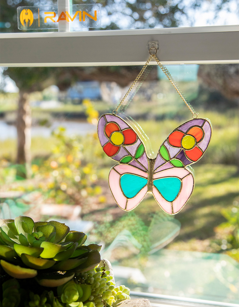 NATURAL LIFE Stained Glass Butterfly image number 1