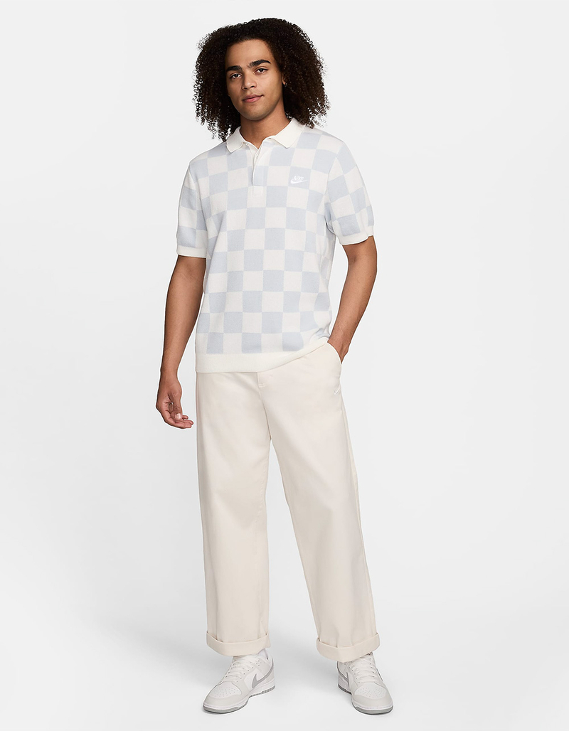 NIKE Sportswear Club Checkers Mens Polo Shirt image number 4