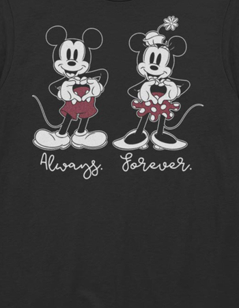 DISNEY Mickey And Minnie Always Forever Unisex Tee