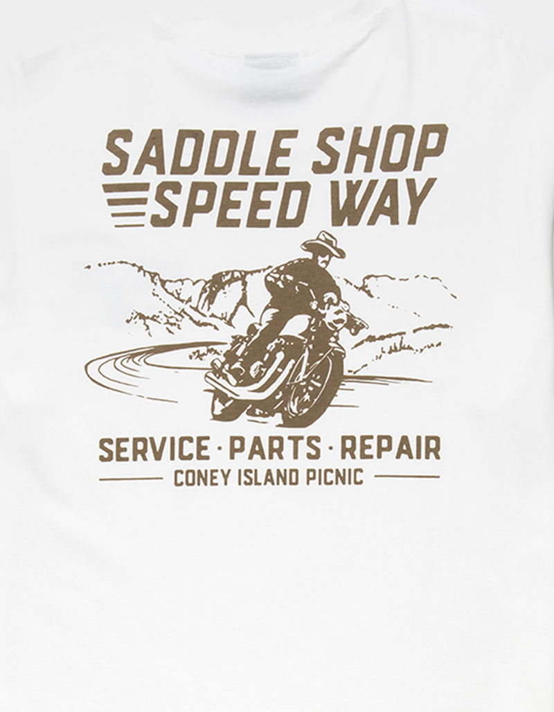 CONEY ISLAND PICNIC Saddle Shop Speed Way Womens Tee image number 2
