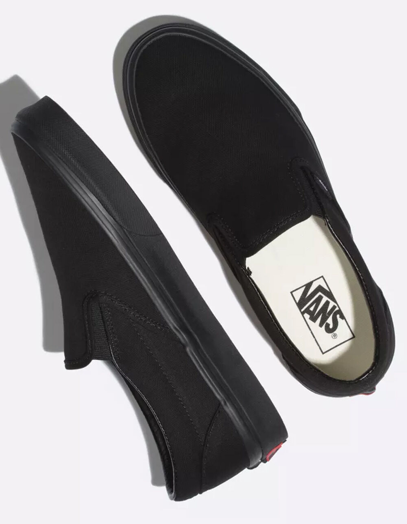 VANS Classic Slip-On Black & Black Shoes image number 2
