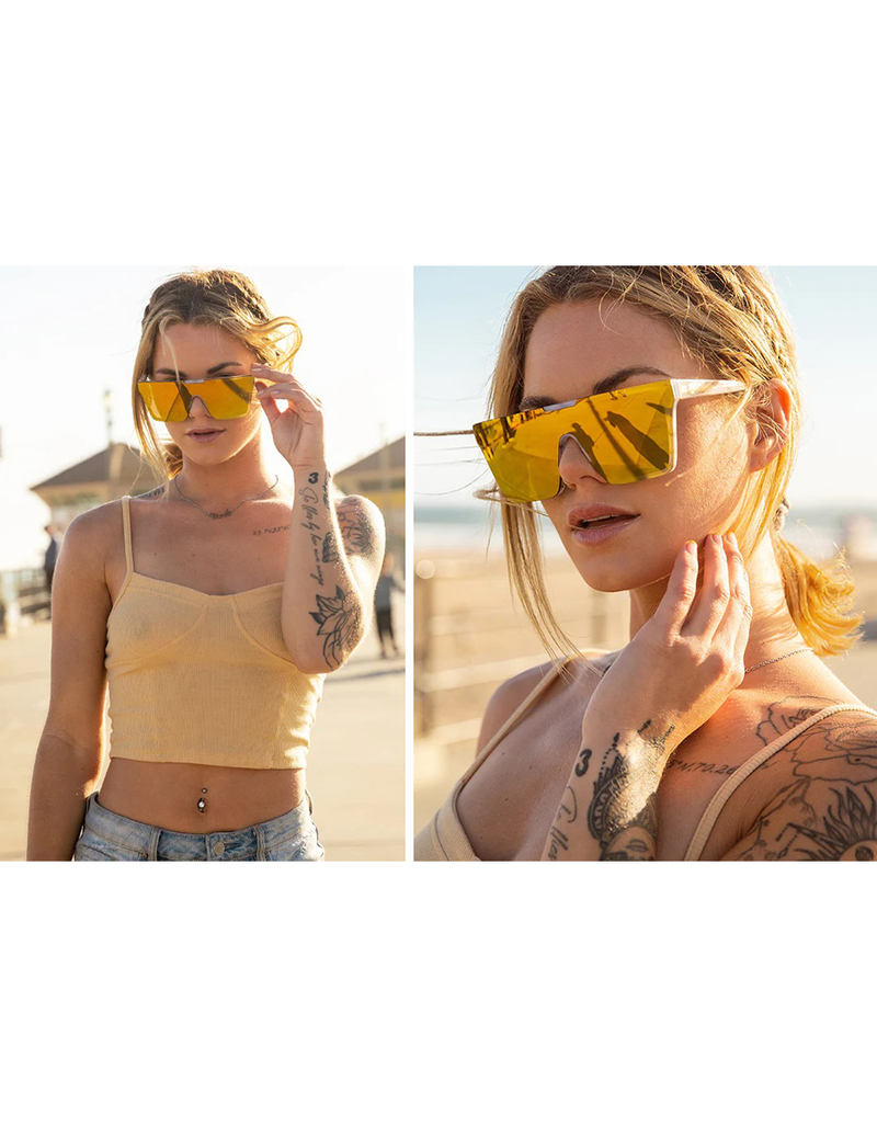HEAT WAVE VISUAL Clarity Gold Sunglasses image number 1