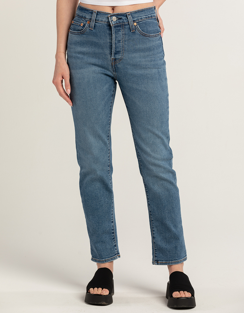 LEVI'S Wedgie Straight Womens Jeans - Summer Love In The Mist image number 1