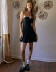 WEST OF MELROSE Tube Pleated Womens Mini Dress image number 5