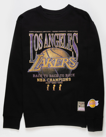 MITCHELL & NESS Los Angeles Lakers 3-Peat Mens Crewneck Sweatshirt