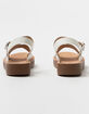 SODA Ankle Strap Womens Mini Flatform Sandals image number 4
